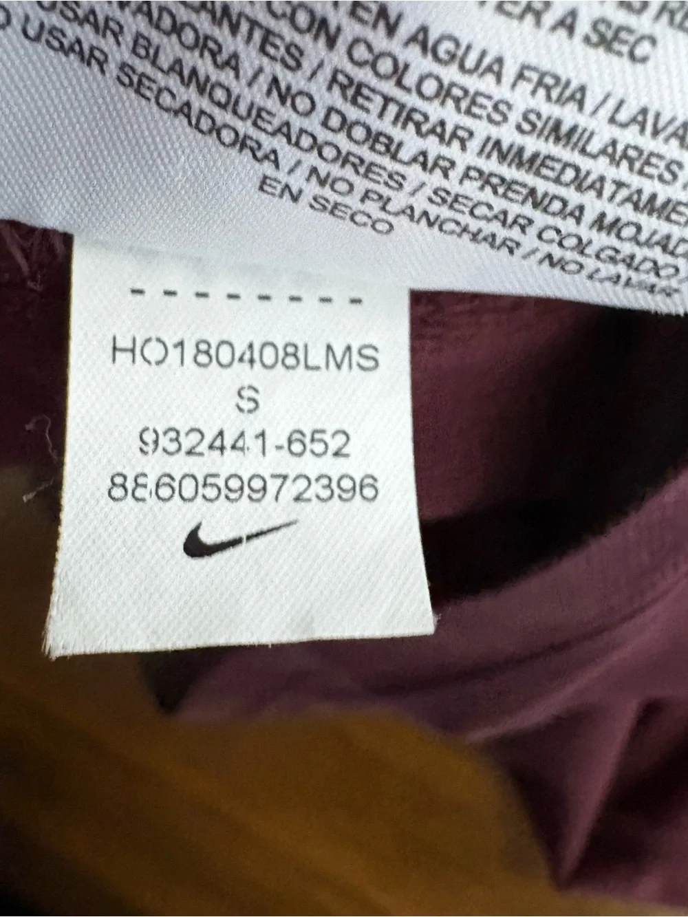 Nike burgundy leggings